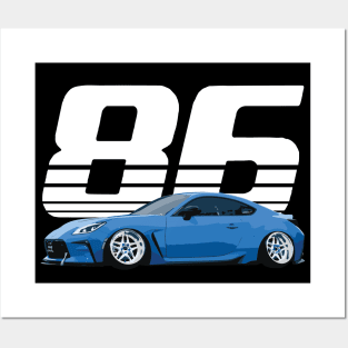 stanced gr86 neptune blue - 326 brz Posters and Art